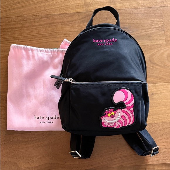 Kate Spade Disney Cheshire Cat Black Backpack - Picture 2 of 8